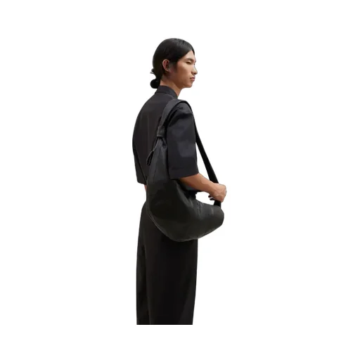 Large Croissant Leather Shoulder Bag