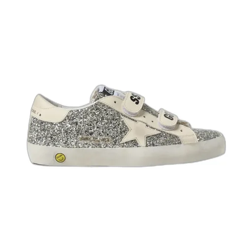 Golden Goose Kids Old School Glitter Lace-Up Sneakers