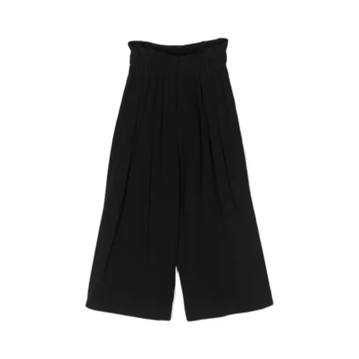 Balmain Kids High-Waist Wide-Leg Trousers