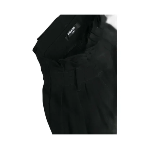 Balmain Kids High-Waist Wide-Leg Trousers