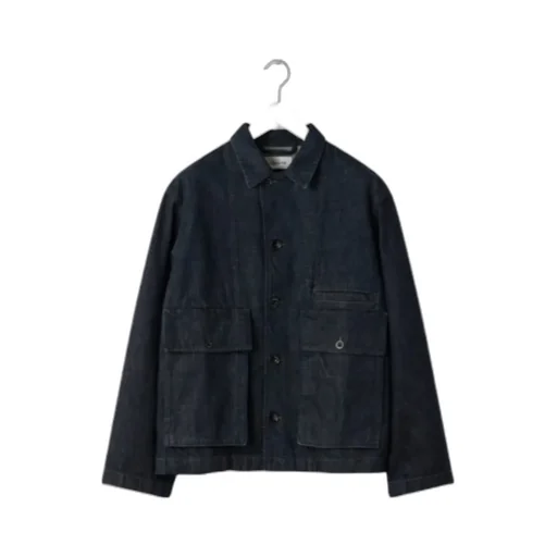 Lemaire Collared Button-Up Denim Jacket