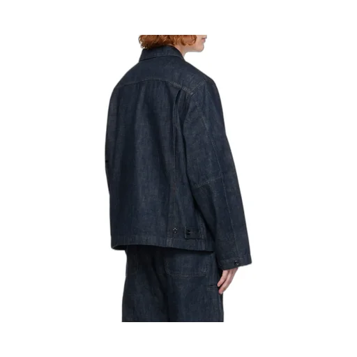 Lemaire Collared Button-Up Denim Jacket