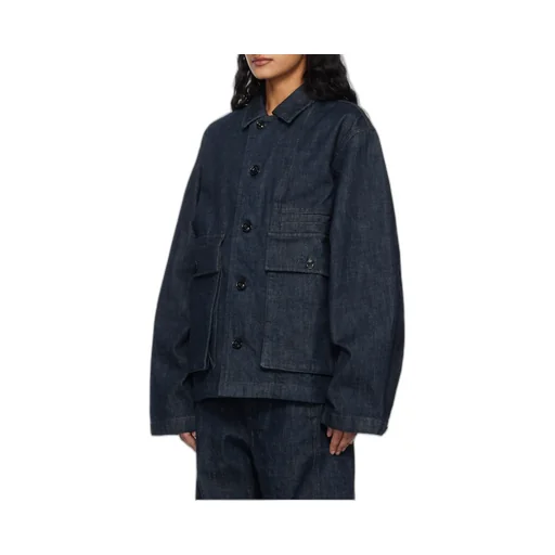 Lemaire Collared Button-Up Denim Jacket