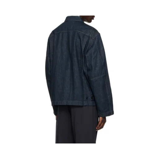 Lemaire Collared Button-Up Denim Jacket