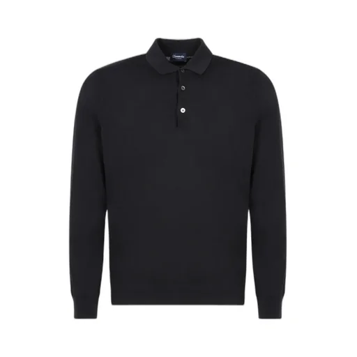 Drumohr Long Sleeve Polo Shirt