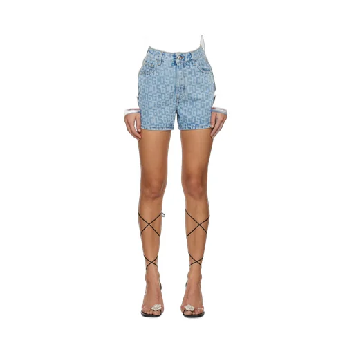 Monogram High-Rise Denim Shorts