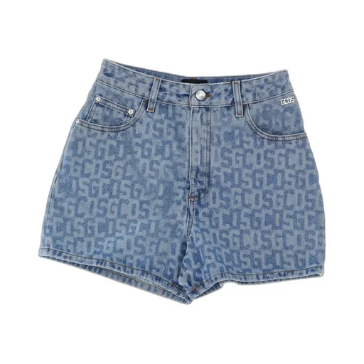 Monogram High-Rise Denim Shorts
