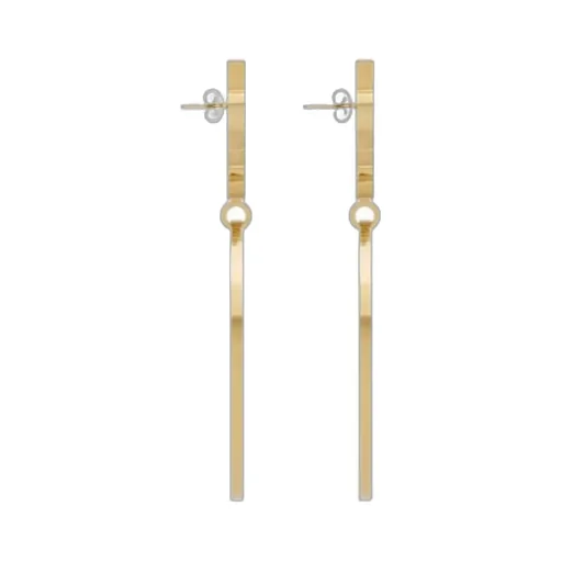 Saint Laurent Cassandre Pendant Hoop Earrings