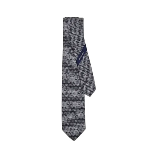 Gancini Silk Jacquard Tie