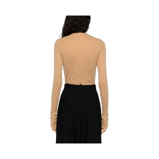 Long-Sleeved Knitted Jumpsuit
