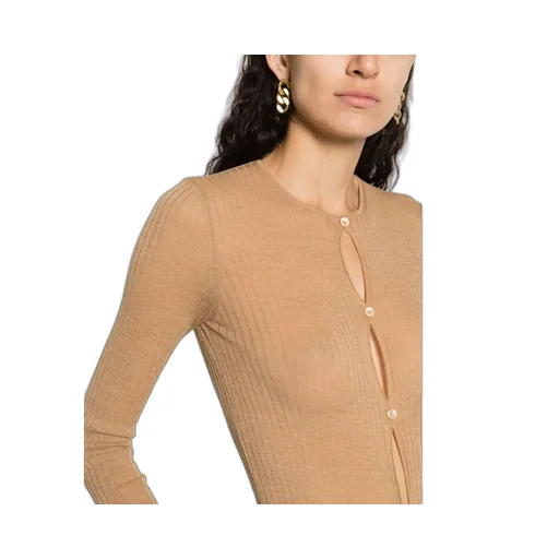 Long-Sleeved Knitted Jumpsuit