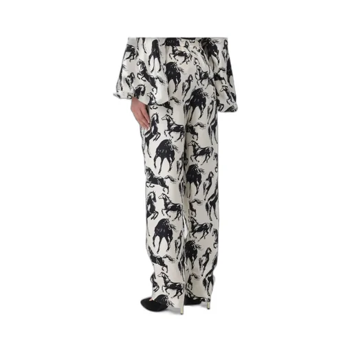 Balmain Horse Printed Twill Trousers