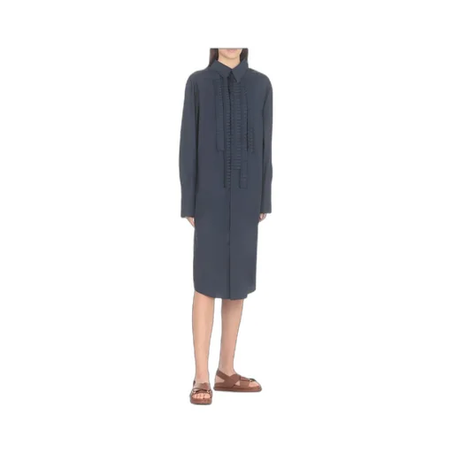 Marni Collared Long-Sleeve Shirt Dress