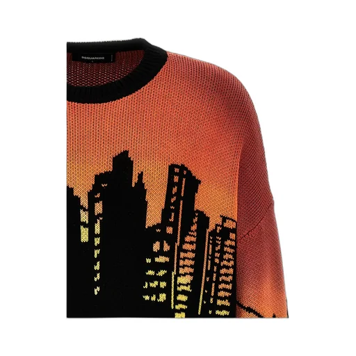 Dsquared2 Graphic Intarsia Knit Jumper