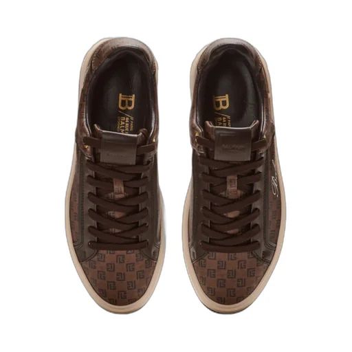 Balmain Low Top Monogrammed Sneakers