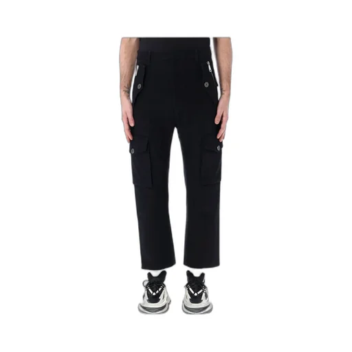 Balmain Mid Rise Tapered Cargo Trousers