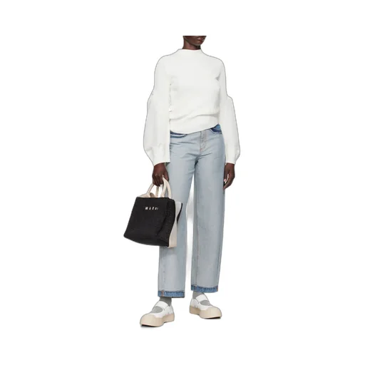 Marni Raw-Cut Edge Wide-Leg Jeans