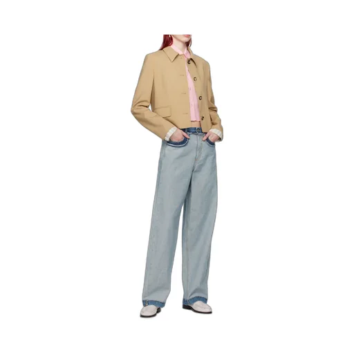 Marni Raw-Cut Edge Wide-Leg Jeans