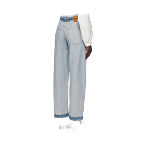Marni Raw-Cut Edge Wide-Leg Jeans