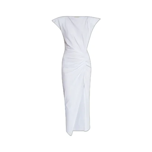 Isabel Marant Nadela Ruched Detailed Midi Dress