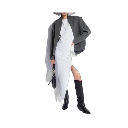 Isabel Marant Nadela Ruched Detailed Midi Dress