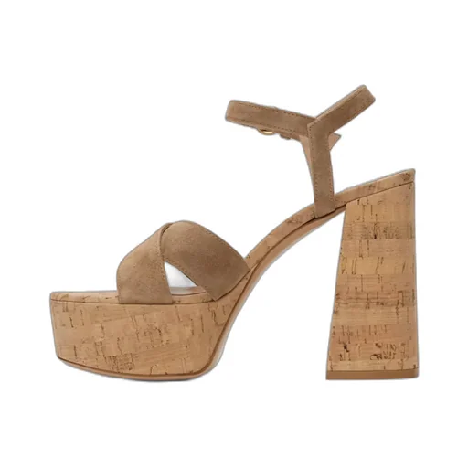 Bebe Cross-Strap High-Heeled Sandals