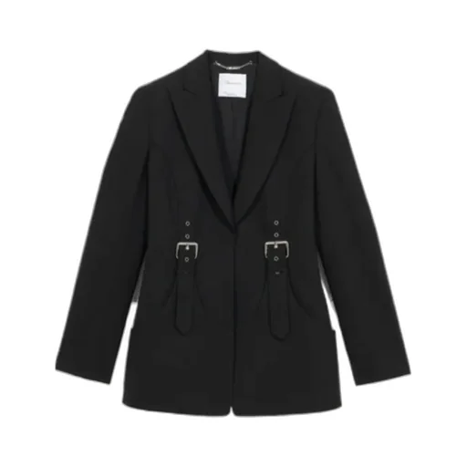 Blumarine Buckle-Detailed Long Sleeved Blazer
