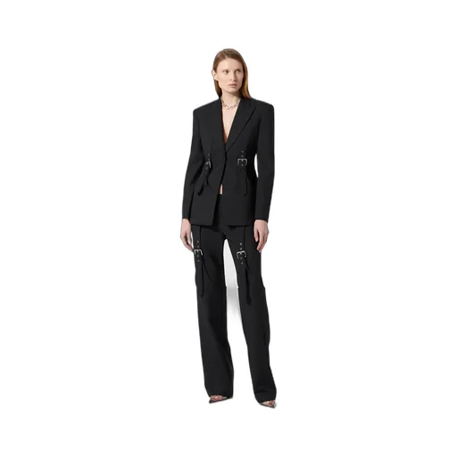 Blumarine Buckle-Detailed Long Sleeved Blazer