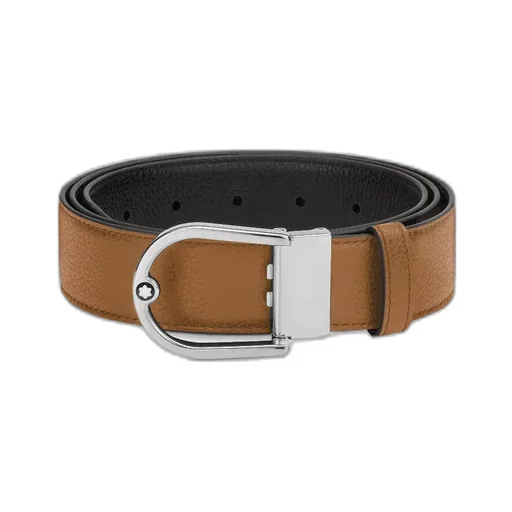 Double-Sided Horseshoe Buckle Belt
