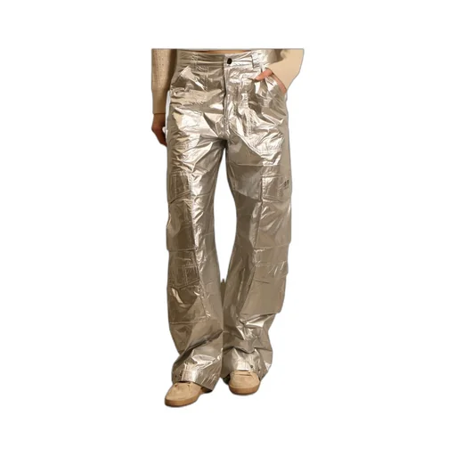Cargo Pants In Silver Technical Fabric