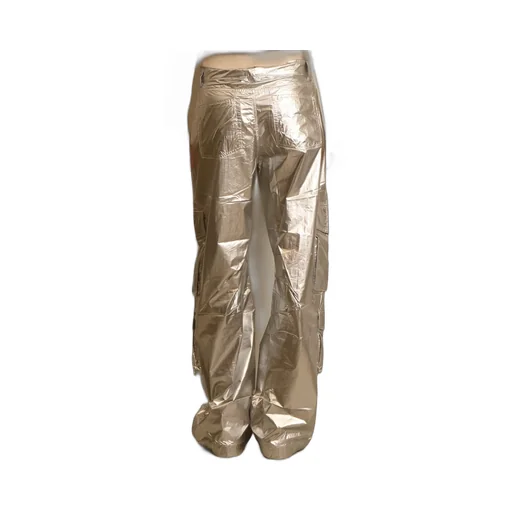 Cargo Pants In Silver Technical Fabric