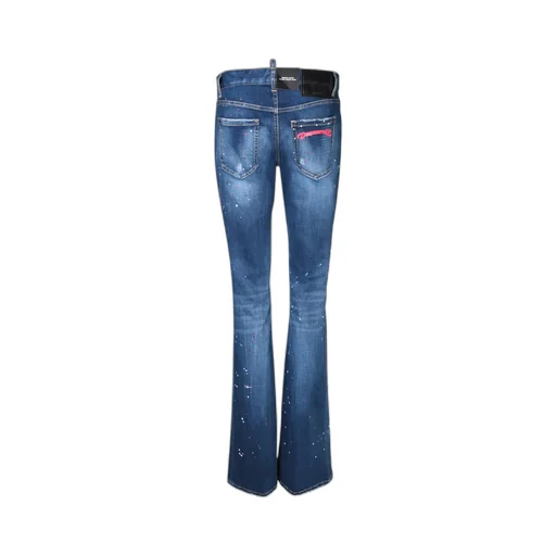 Dsquared2 Straight-Leg Paint Splatter Distressed Jeans