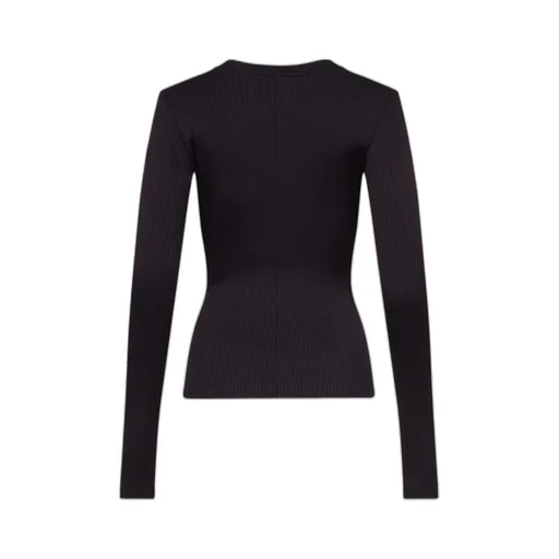 Area Star Stud-Detailed V-Neck Knitted Jumper