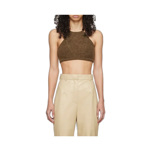 Halterneck Fine-Knit Bralette