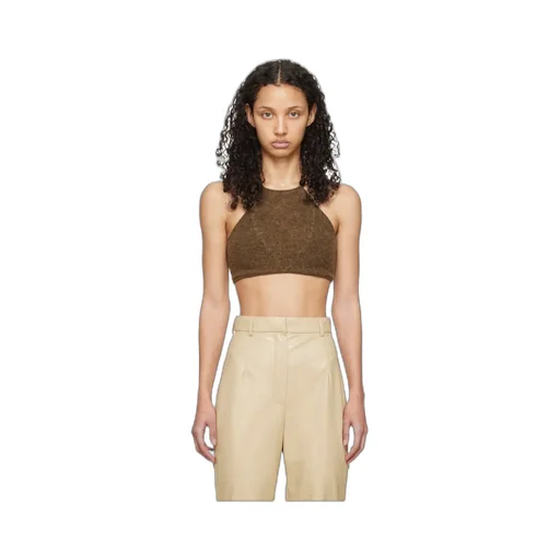 Halterneck Fine-Knit Bralette