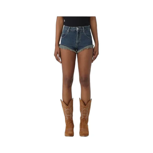 Isabel Marant Eneidao High-Waisted Denim Shorts