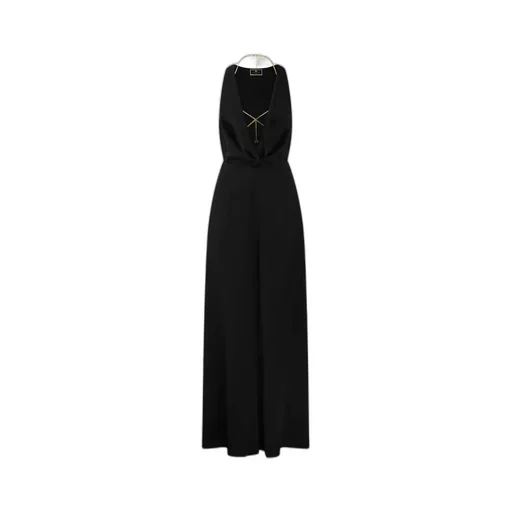 Elisabetta Franchi Cowl Neck Body-Chain Jumpsuit