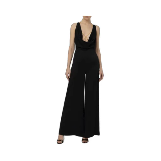 Elisabetta Franchi Cowl Neck Body-Chain Jumpsuit