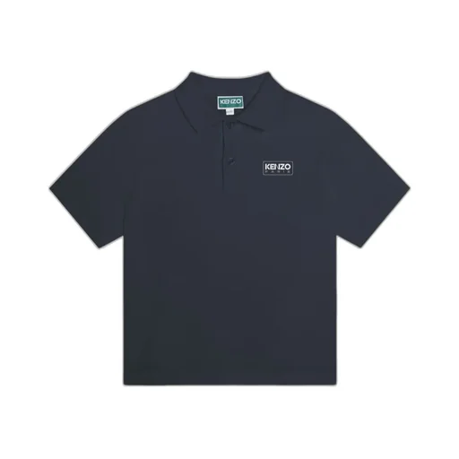 Kenzo Kids Logo Printed Short-Sleeved Polo Shirt