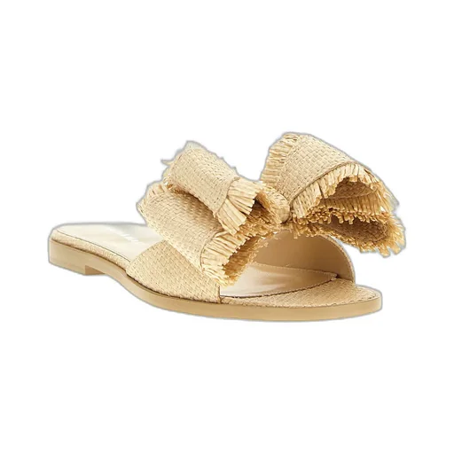 Mach & Mach Bow Detailed Flat Sandals