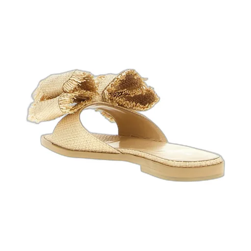 Mach & Mach Bow Detailed Flat Sandals