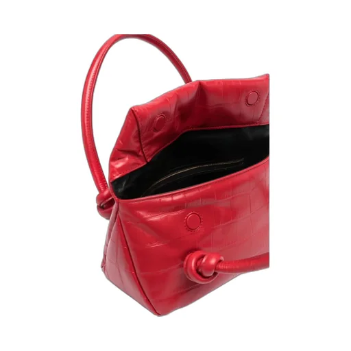 Jil Sander Small Knot-Detailed Embossed Shoulder Bag