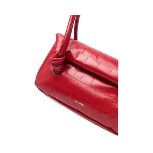 Jil Sander Small Knot-Detailed Embossed Shoulder Bag