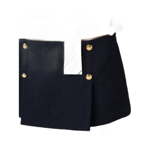 Miu Miu Pleated Blend Mini Skirt