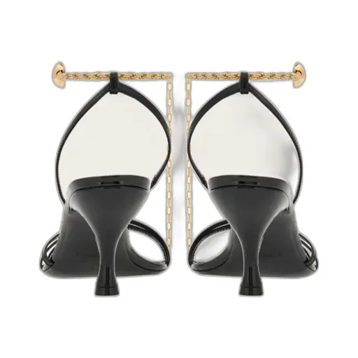 Salvatore Ferragamo Cable-Link Chain Open-Toe Sandals