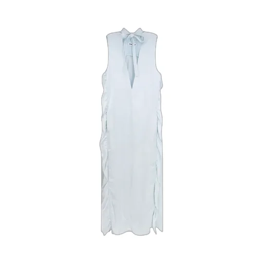 Jil Sander Ruffled Sleeveless Maxi Dress