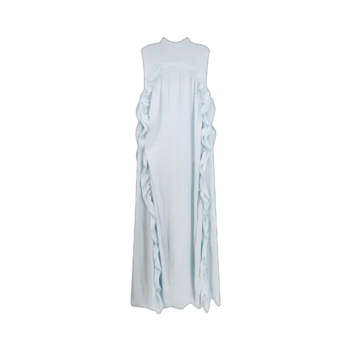 Jil Sander Ruffled Sleeveless Maxi Dress