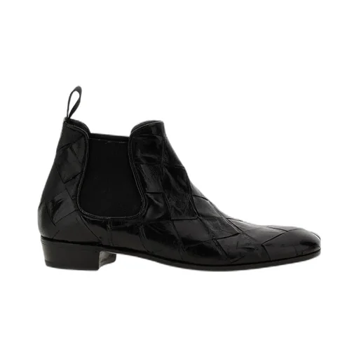 Lidfort Braided Pattern Ankle Boots