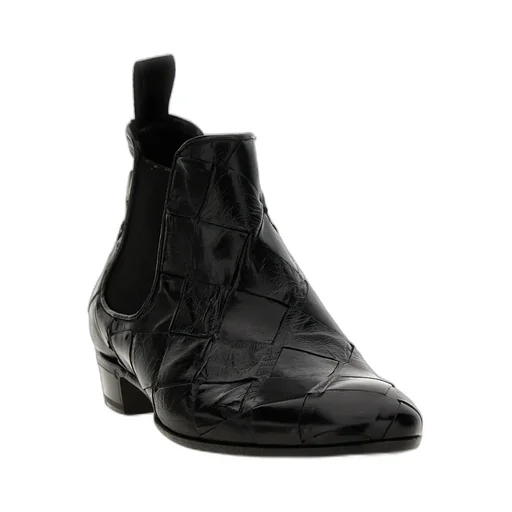 Lidfort Braided Pattern Ankle Boots