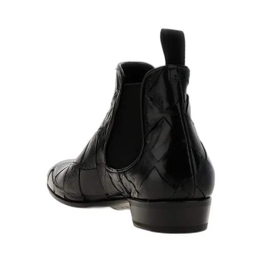 Lidfort Braided Pattern Ankle Boots